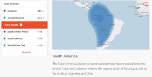 Evan's FTDNA Ancestry African & South American